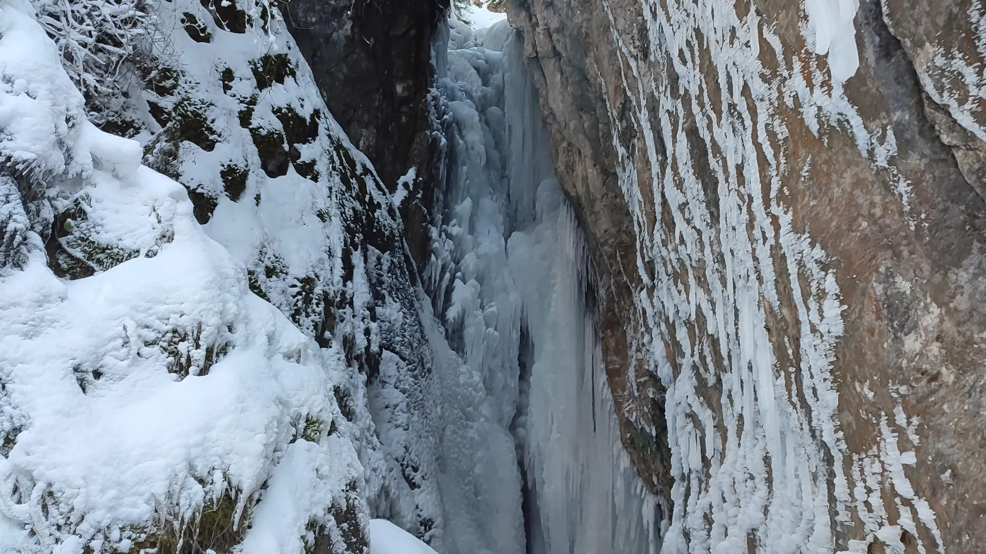 Activité encadrée cascade de glace