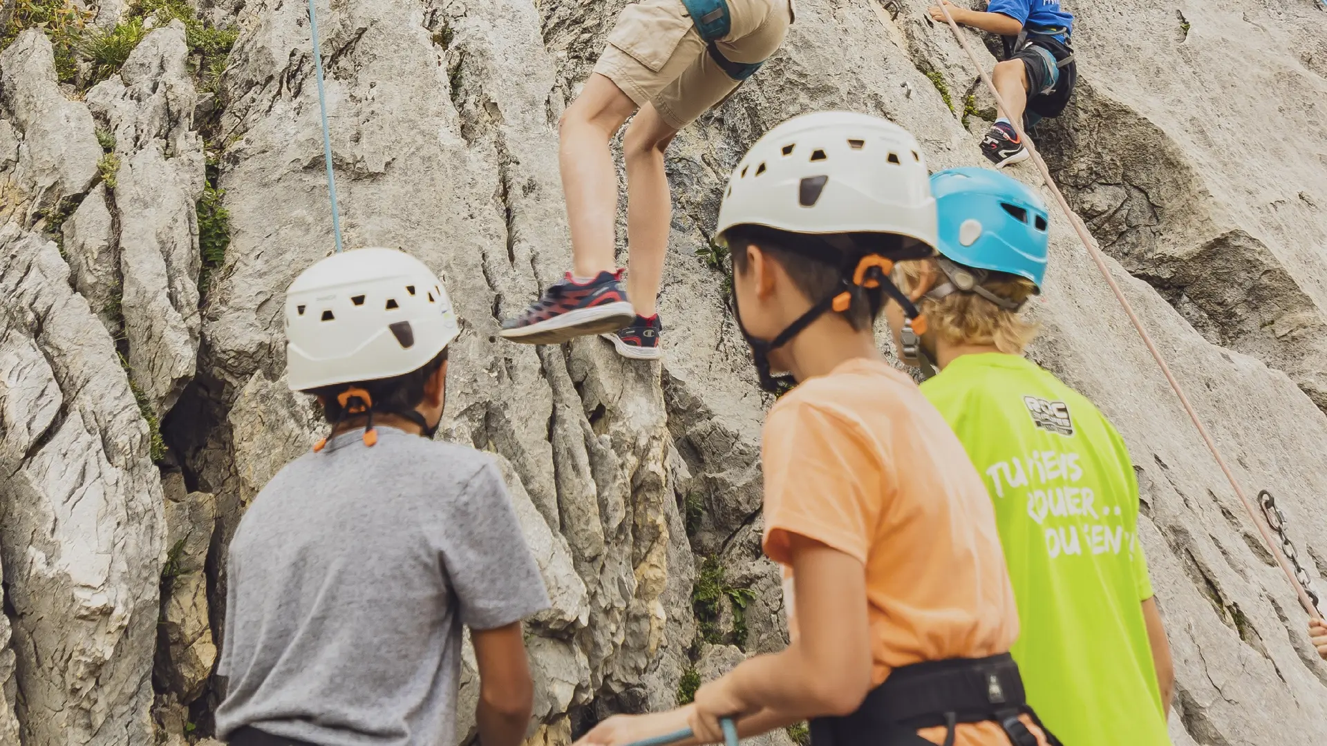Stage d'escalade au Grand-Bornand pour les 8-12 ans