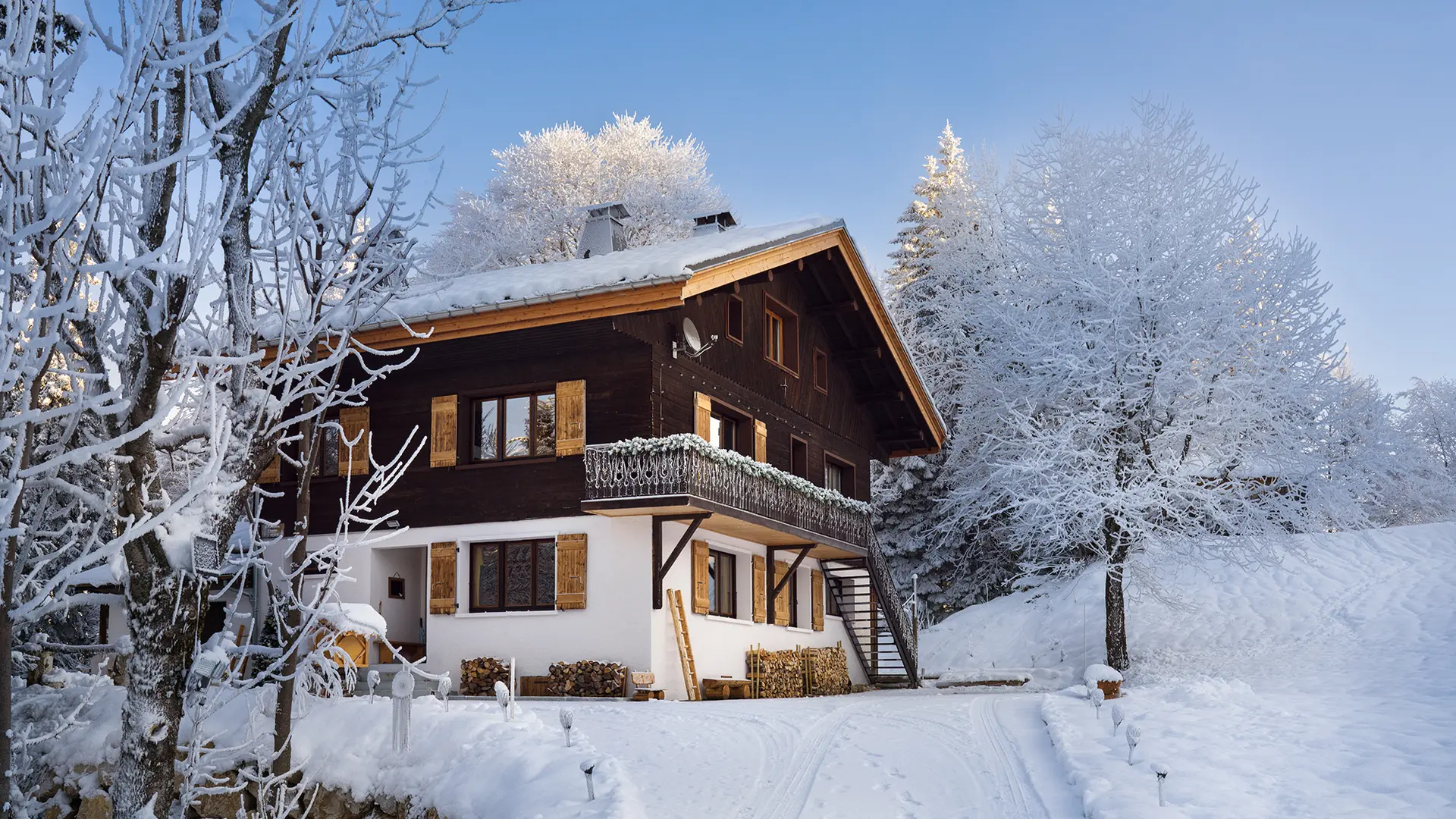Le Chalet en hiver