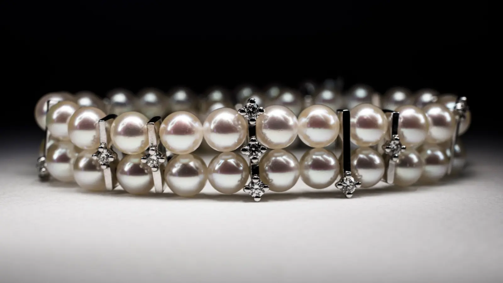 bracelet perle Akoya et diamants