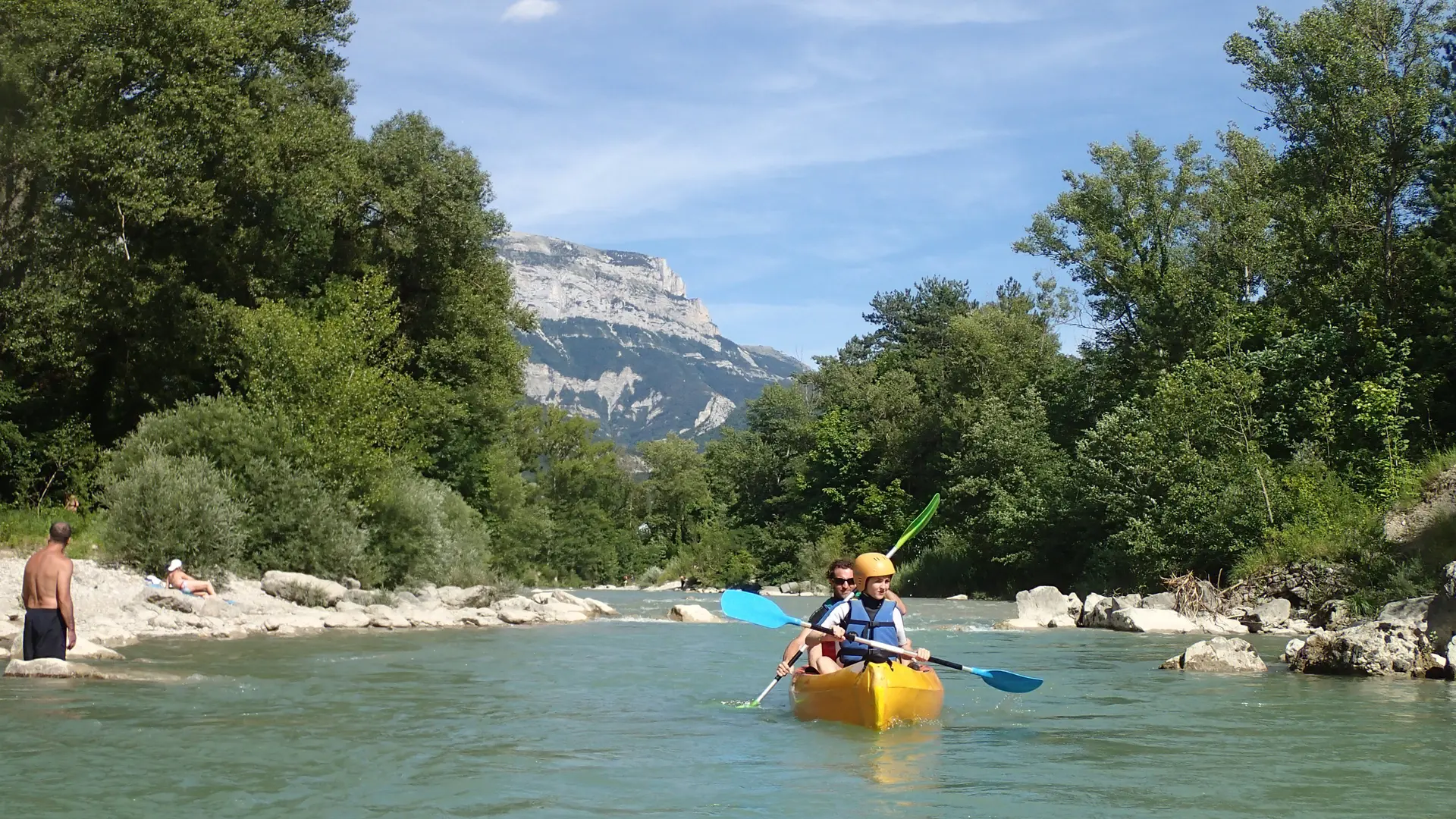Canoé kayak sur la Drôme DIE Saint croix