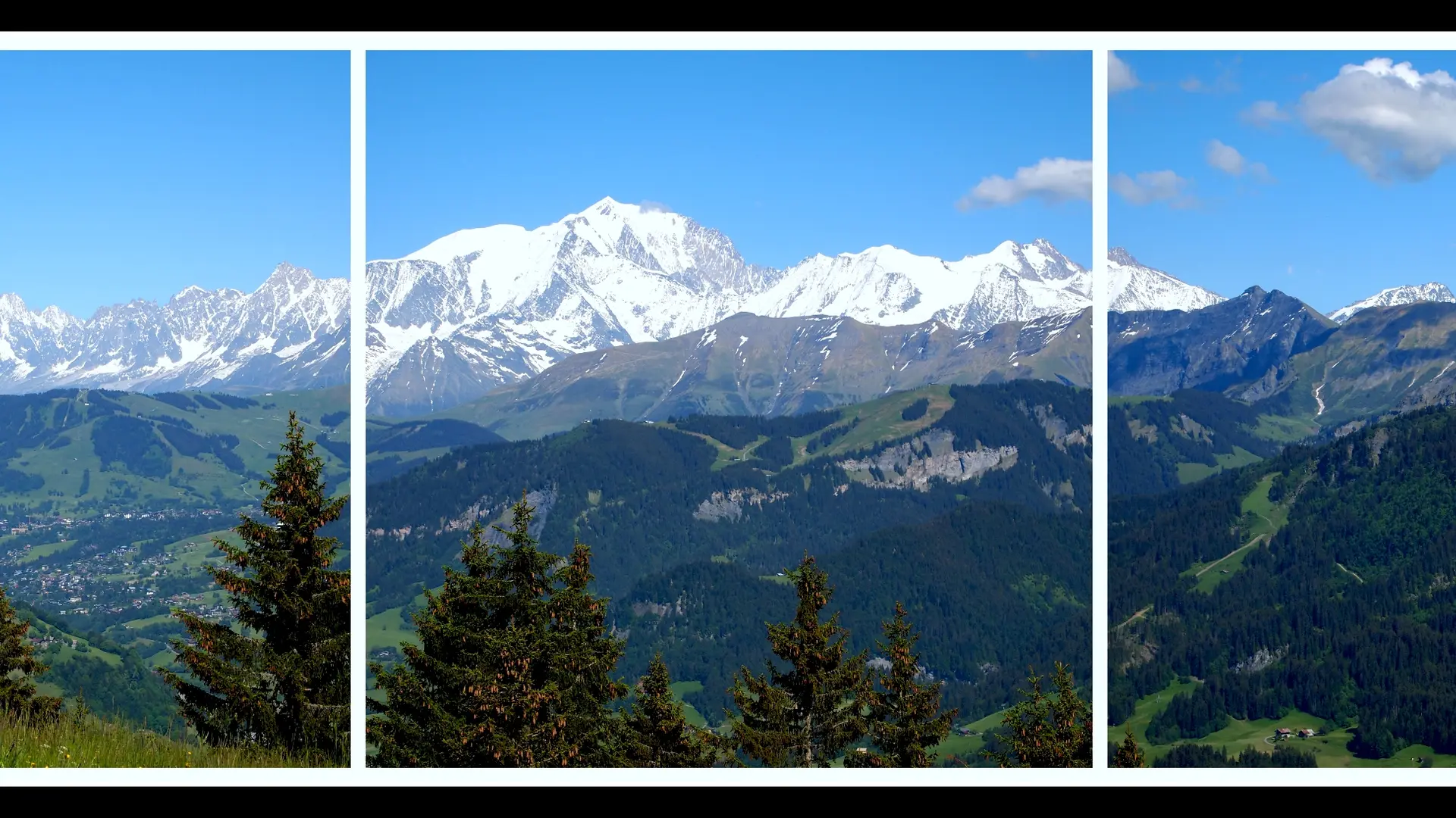 Vue depuis le gâteau