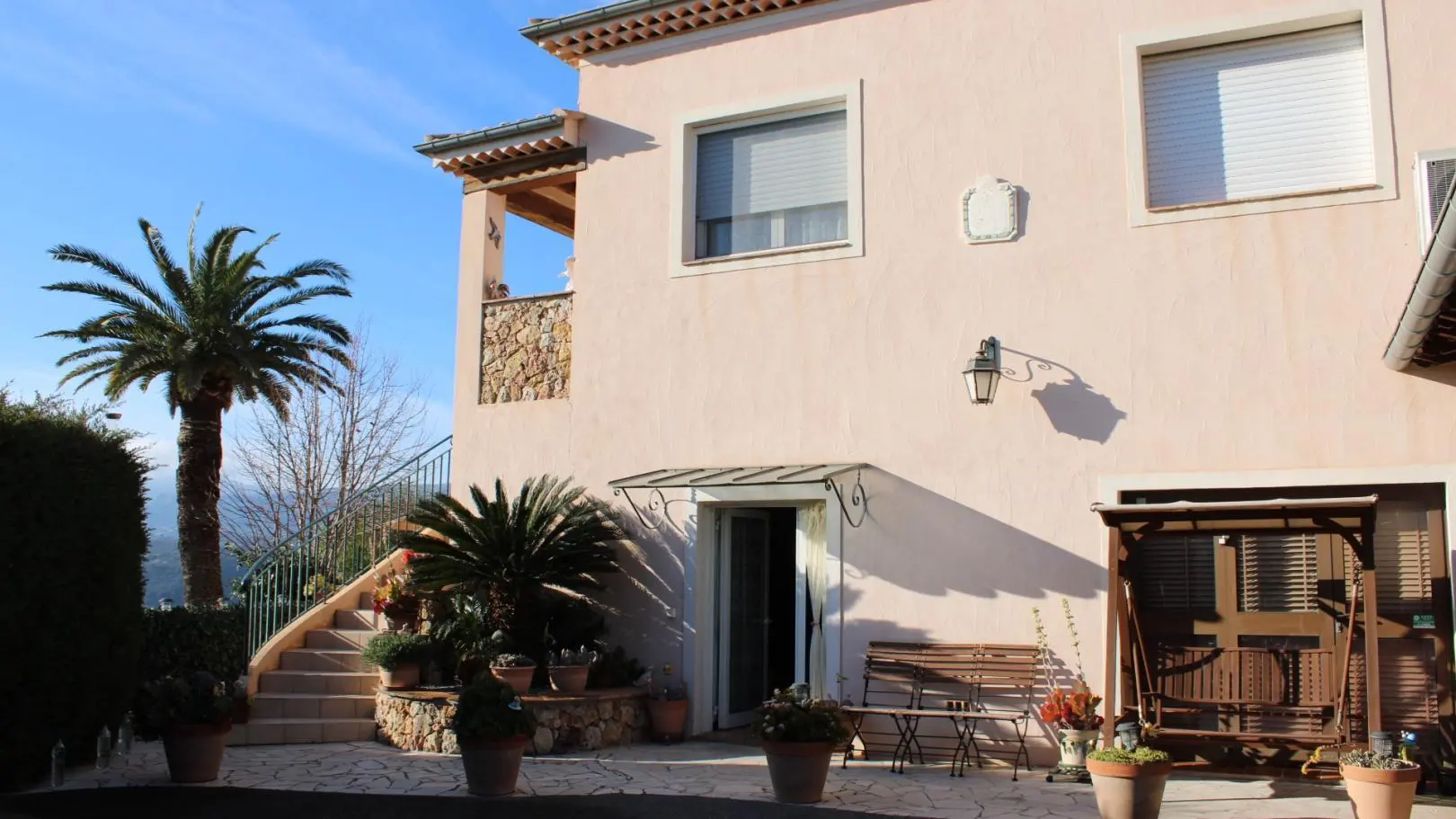 Gîte La terrasse d'Azur-Entrée gîte-Nice-Gîtes de France des Alpes-Maritimes