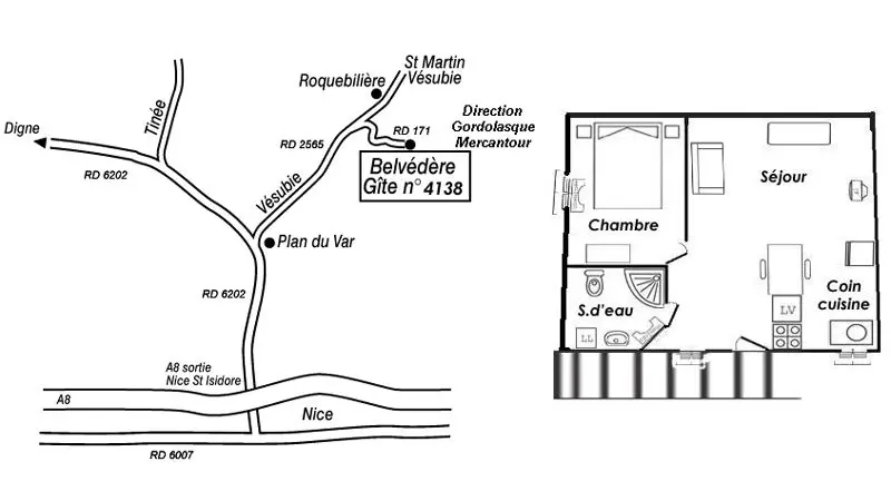 Gîte Baldoni-Le plan-Belvédère-Gîtes de France des Alpes-Maritimes