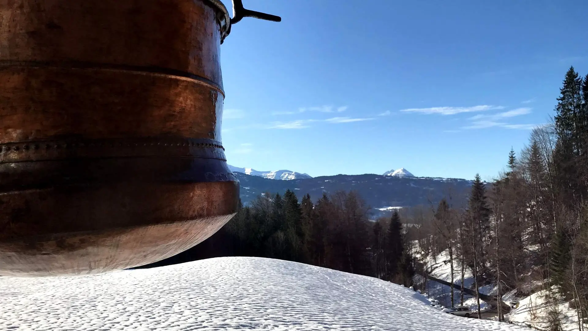 Winter outdoor chalet
