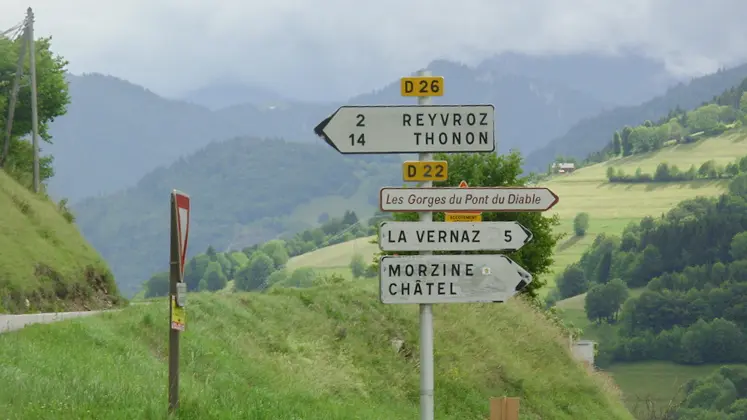 Le gîte est proche de Thonon-les-Bains, Morzine, Châtel.
