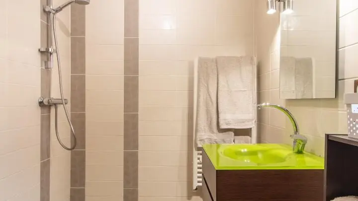 Salle d'eau avec douche à l'italienne