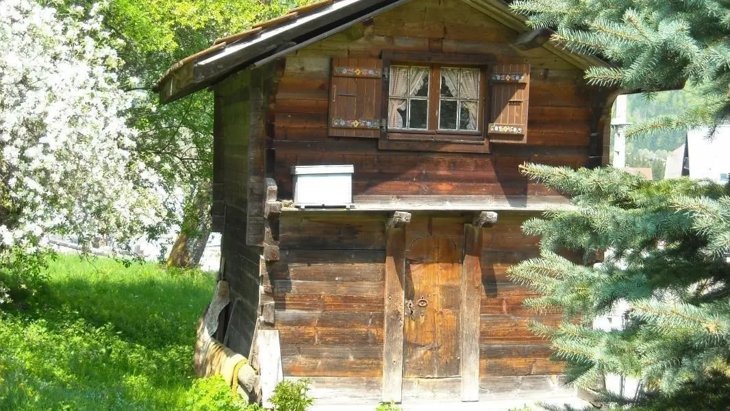 Grenier savoyard, aujourd'hui rangement VTT et vélos