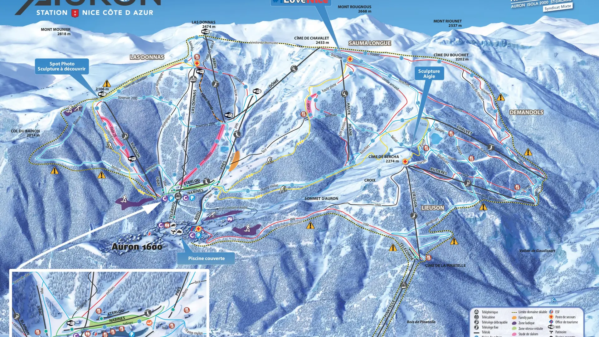 plan des pistes