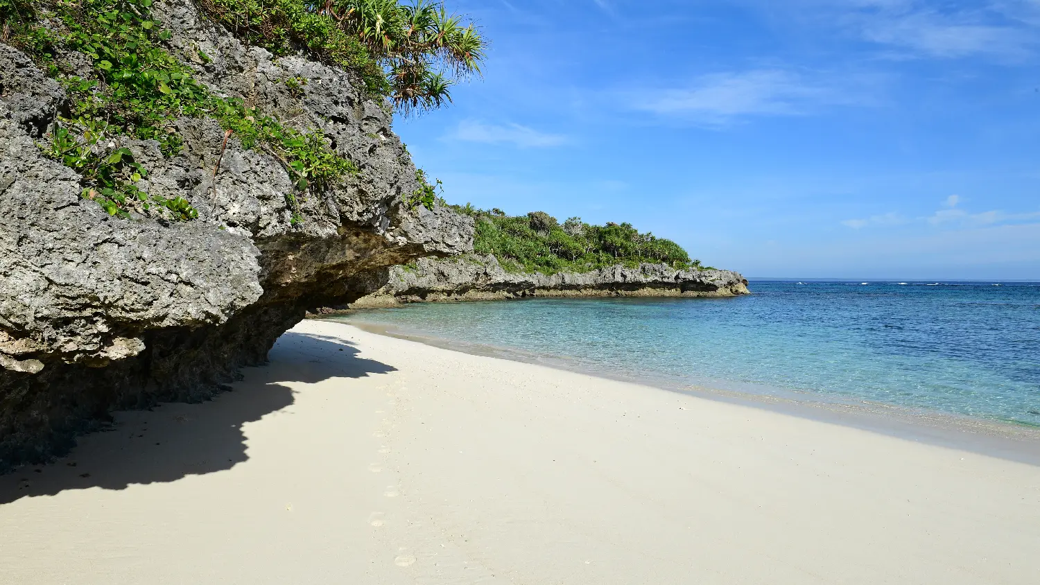 beach in front of the hotel