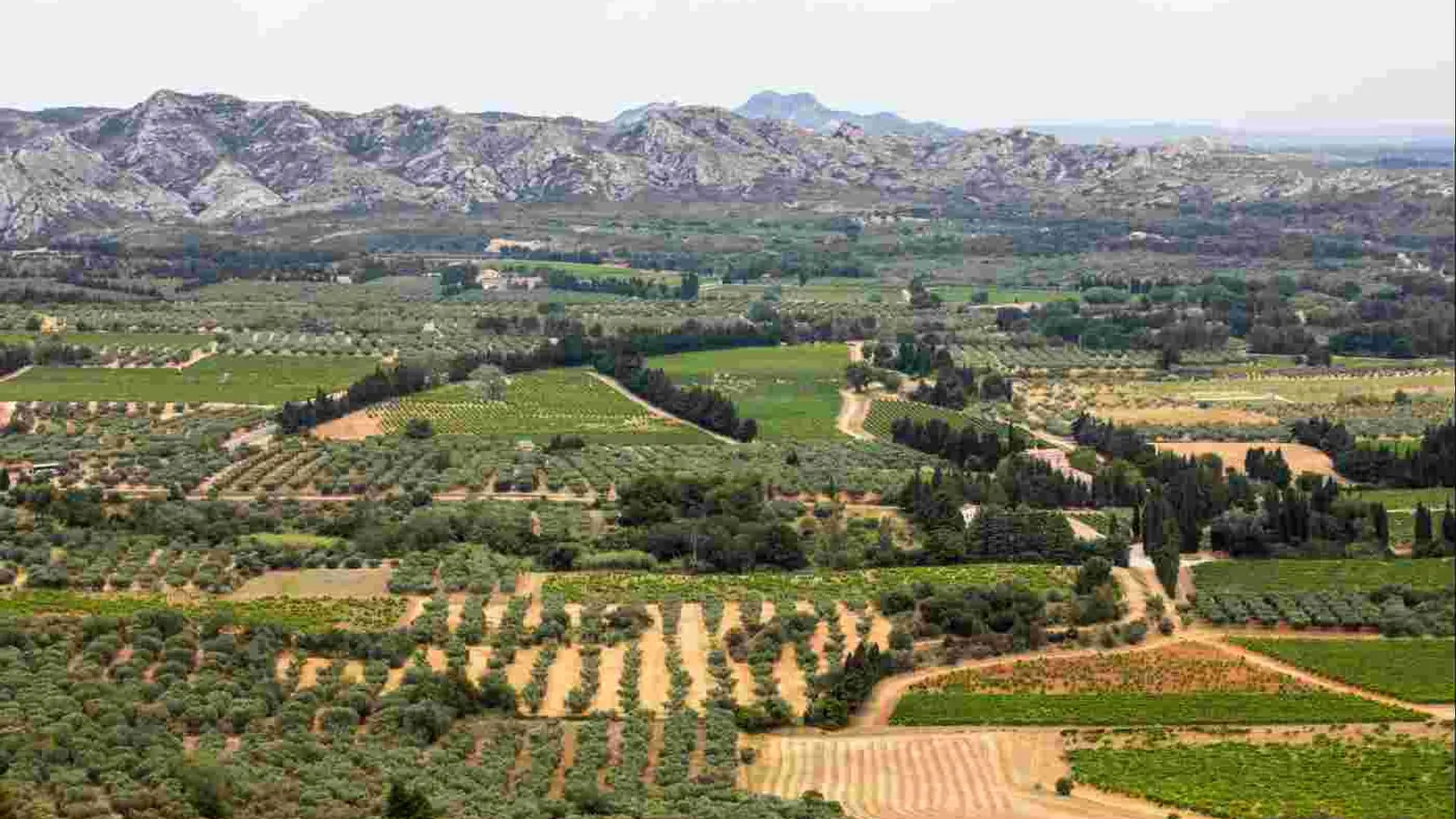 Vue sur la plaine depuis les Baux-de-Provence