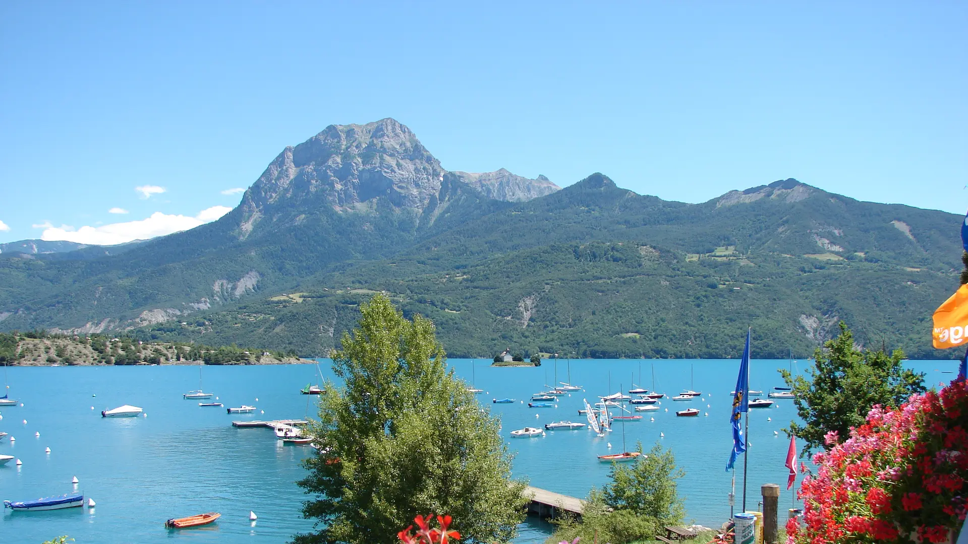 Vue depuis le réfectoire du centre