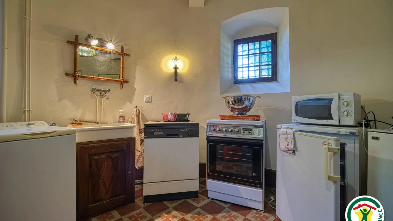 Le coin cuisine d'été au rez-de-chaussée