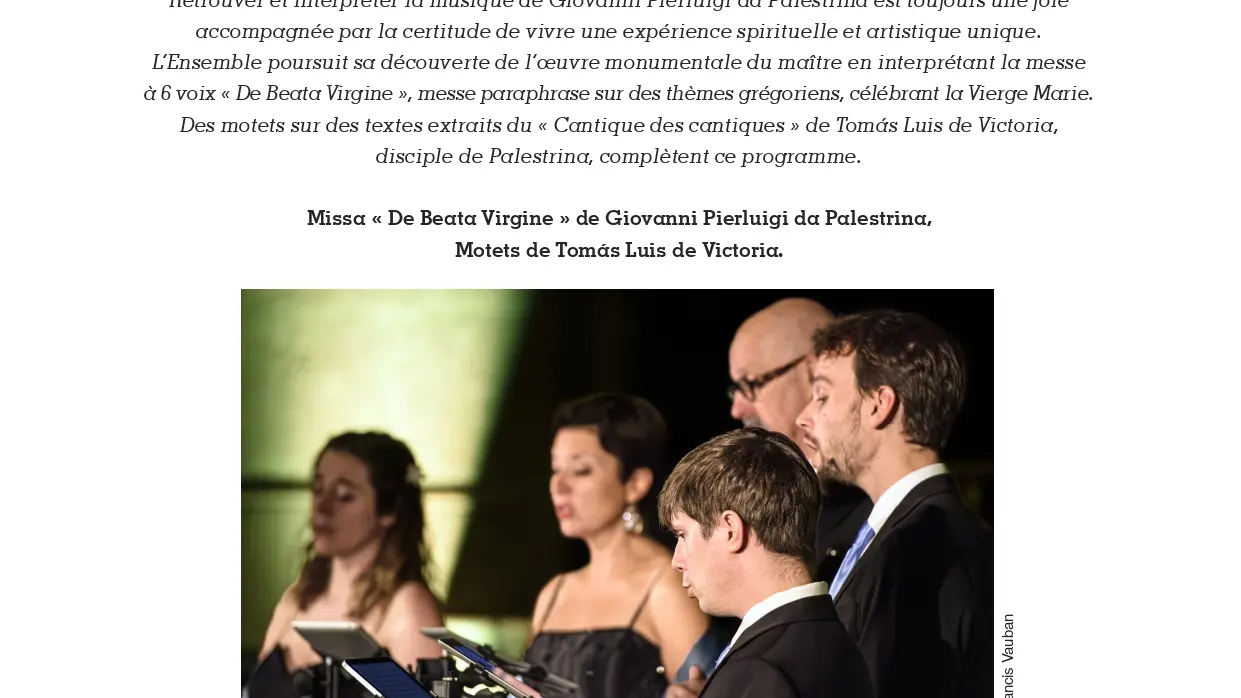 Concert de la sainte Cécile 2026 Les voix animées BEATA VIRGINE_Sainte-Maxime