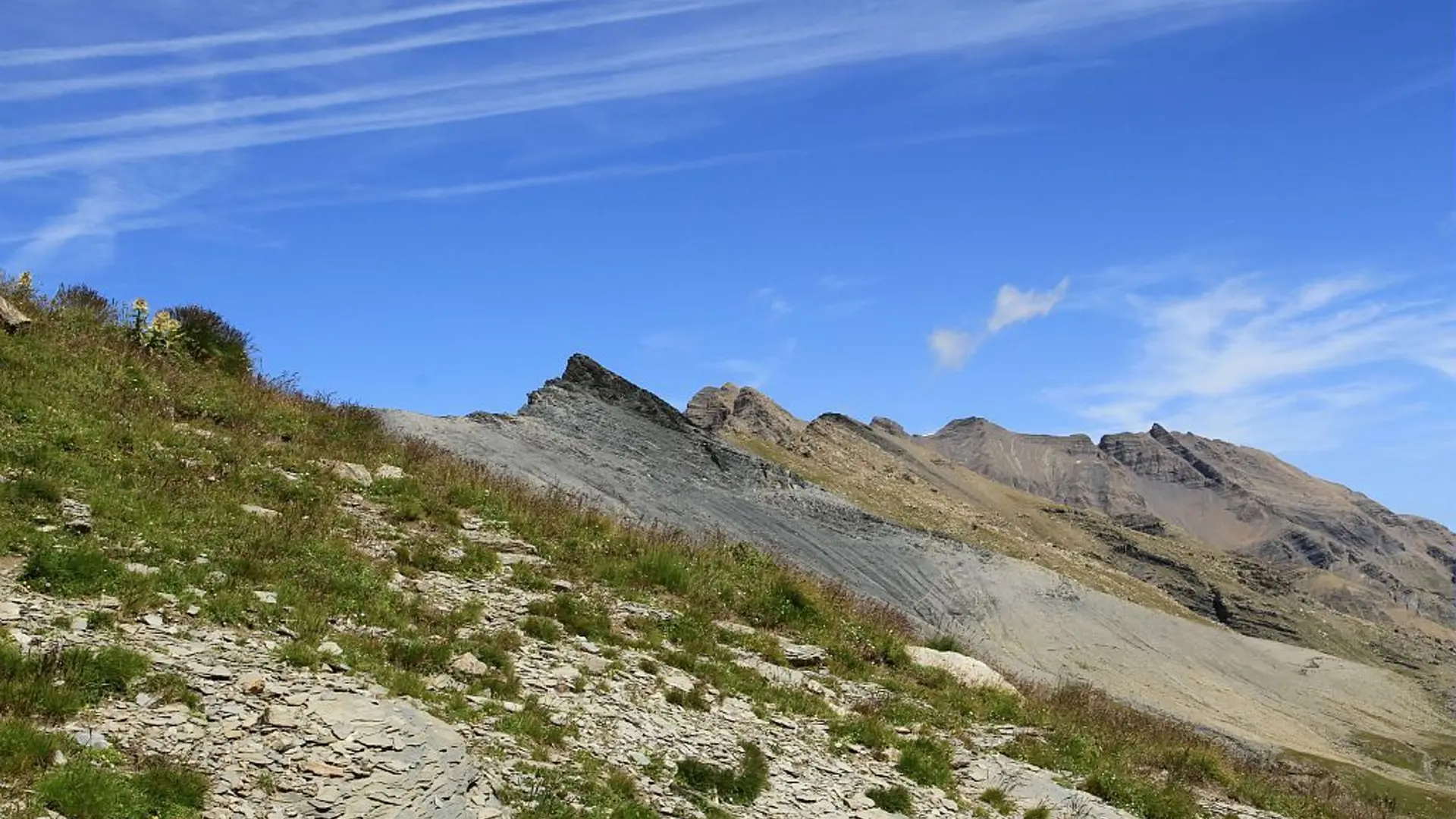 Les crêts et sommets visibles depuis le Pas de la Cavale