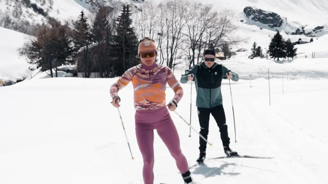 Ski de fond et biathlon avec Léna Arnaud à Val d'Isère