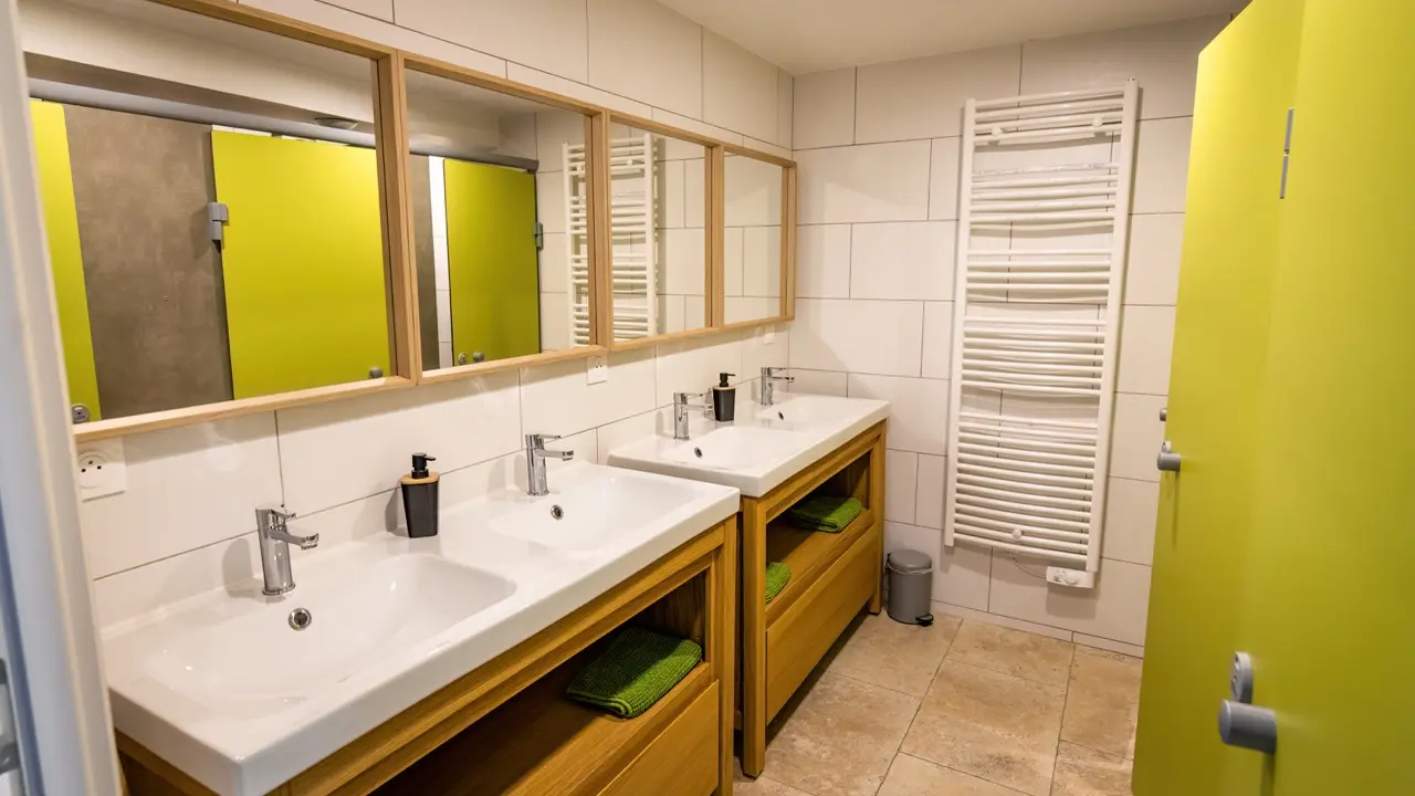 Bloc douches dortoir