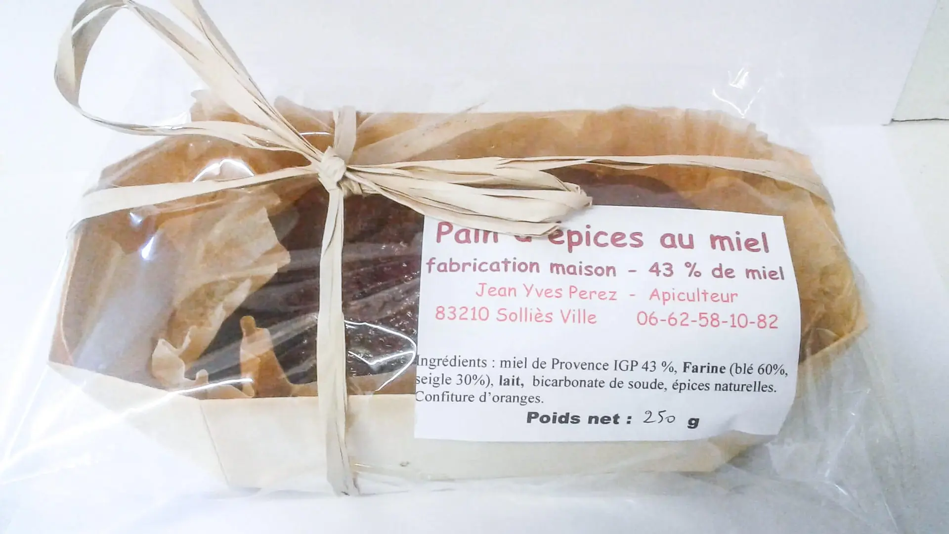 Pain d'épices au miel