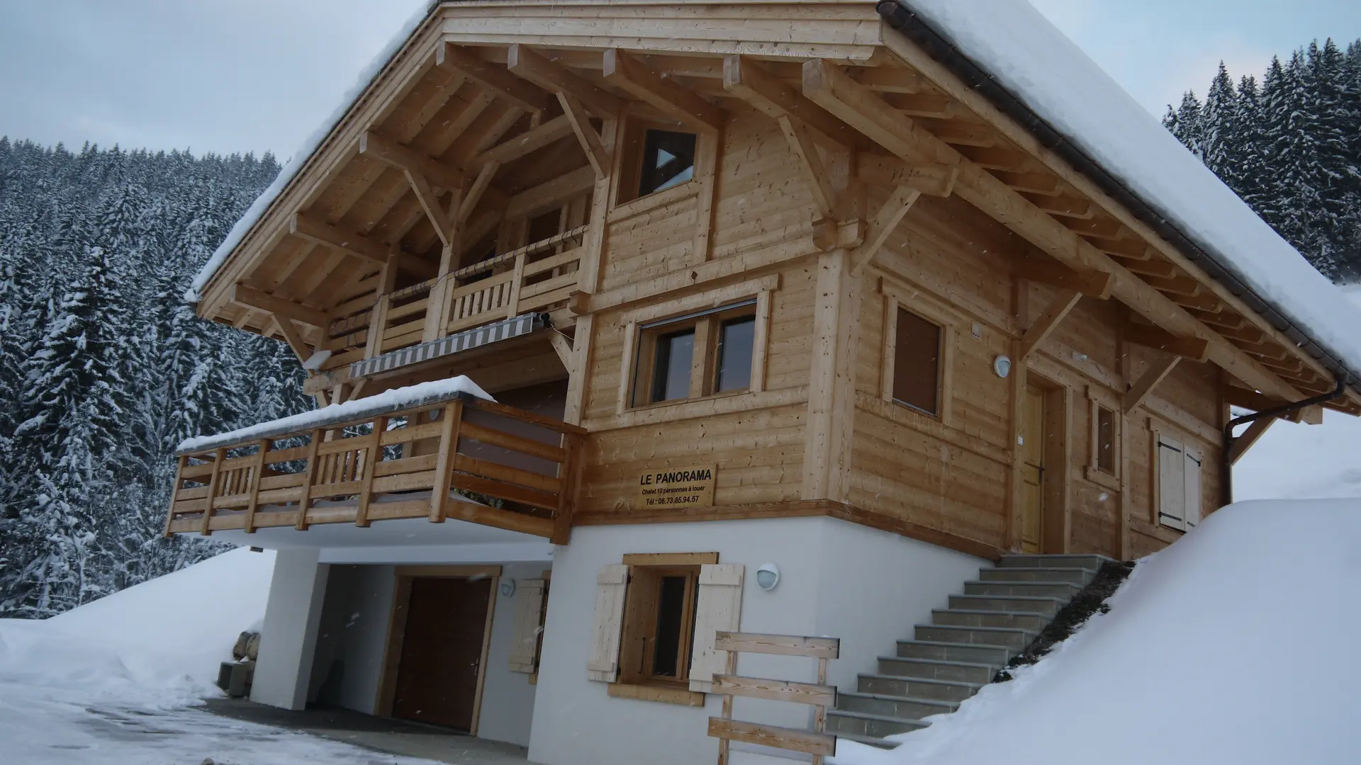 Extérieur chalet hiver/Outside winter chalet-Chalet Panorama-le Grand-Bornand