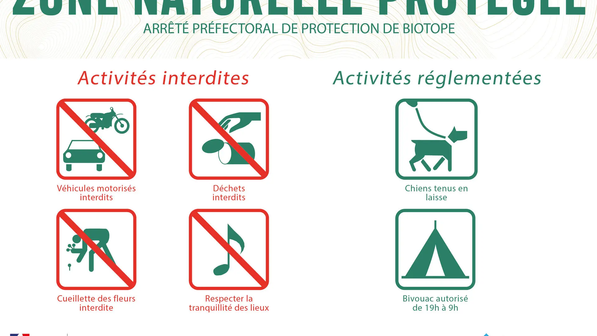 Réglementation Zone naturelle protégée