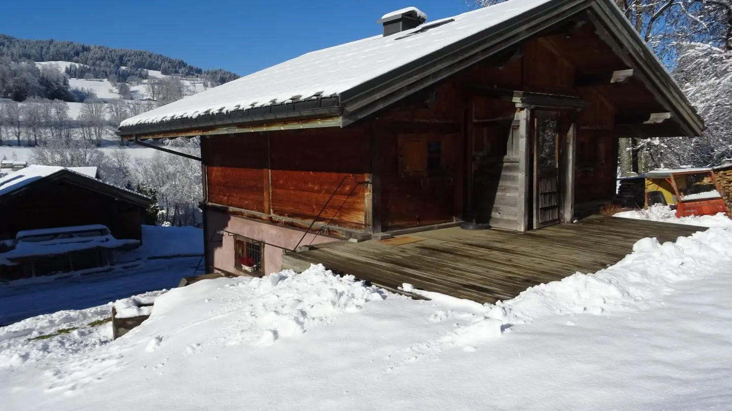 côté terrasse en hiver