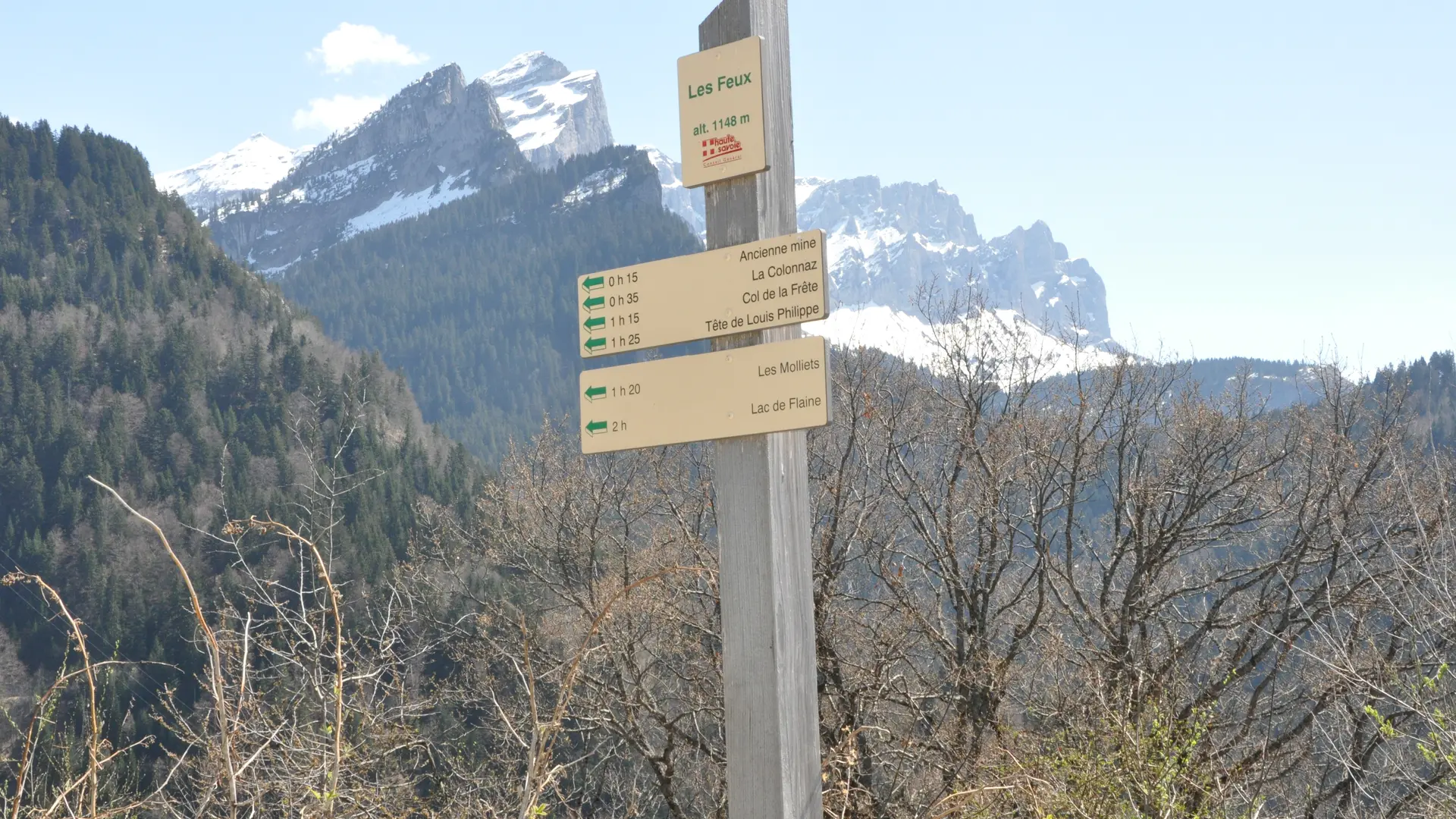 Départ du sentier