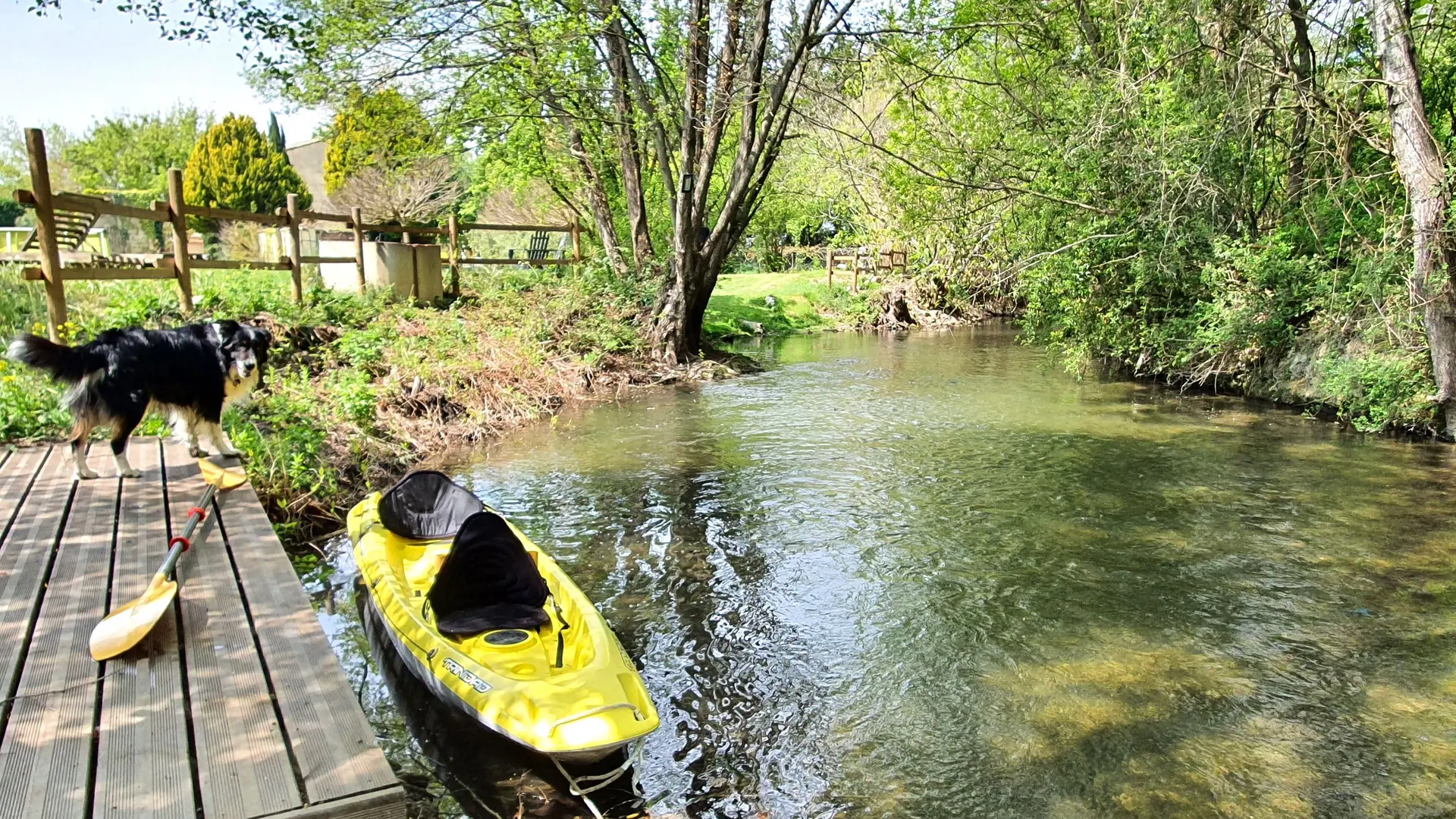 canoé sur la sorgue