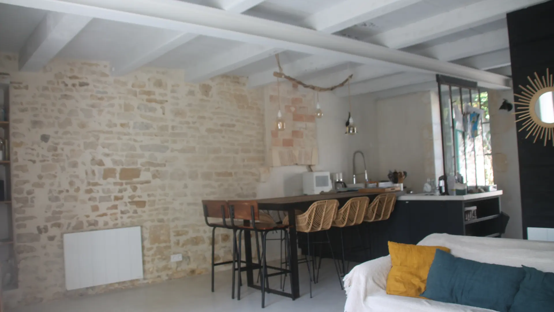 Living room with large table