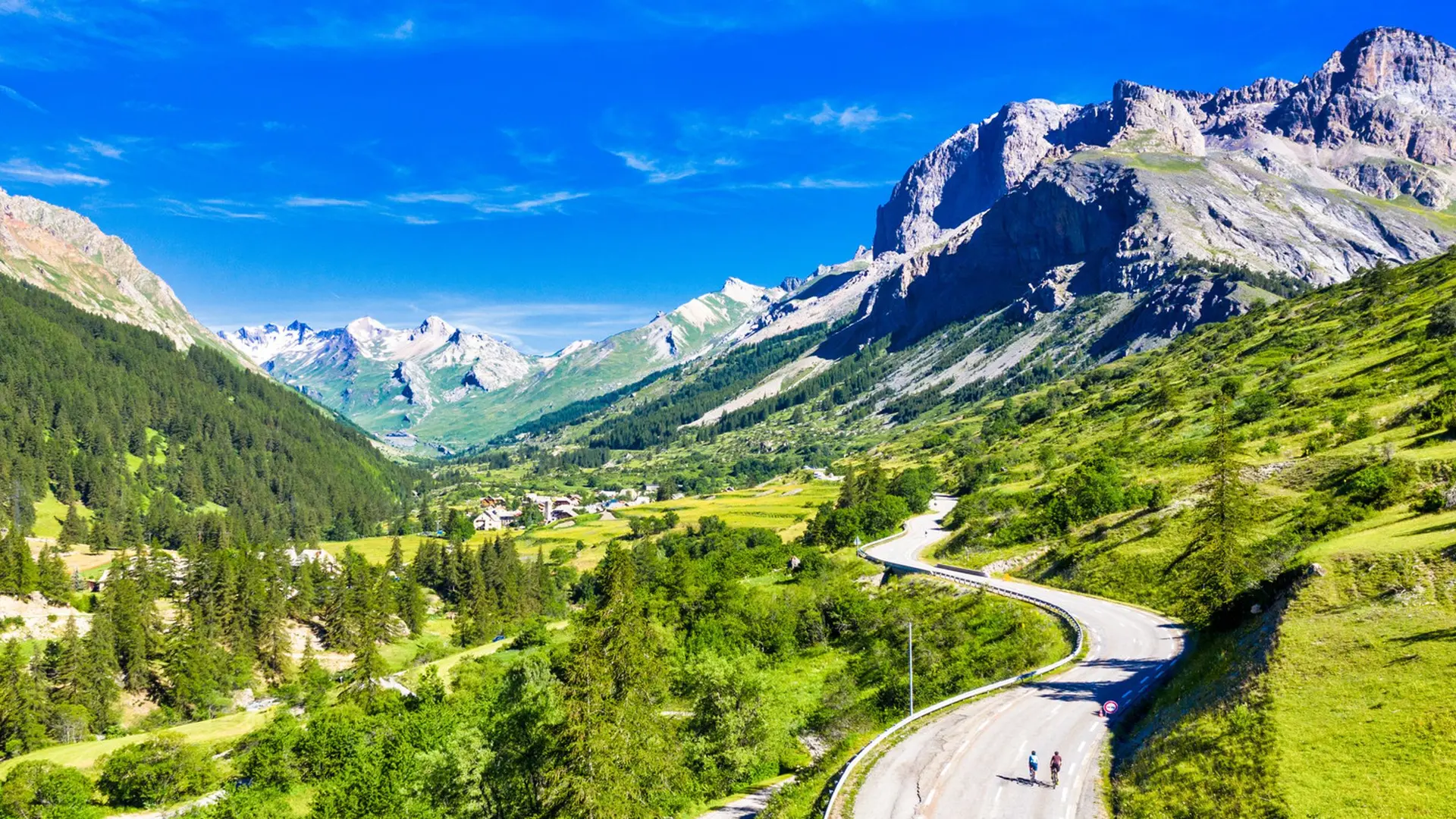 Montée du col du Galibier