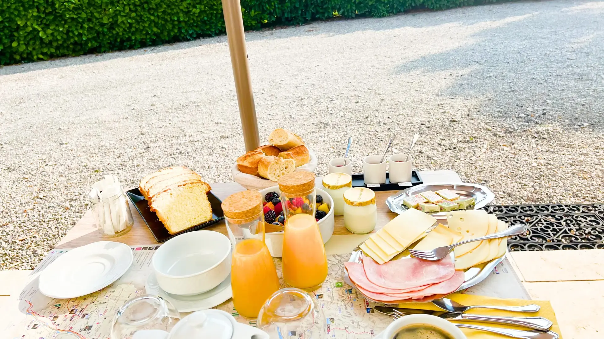 Petits déjeuners extérieur