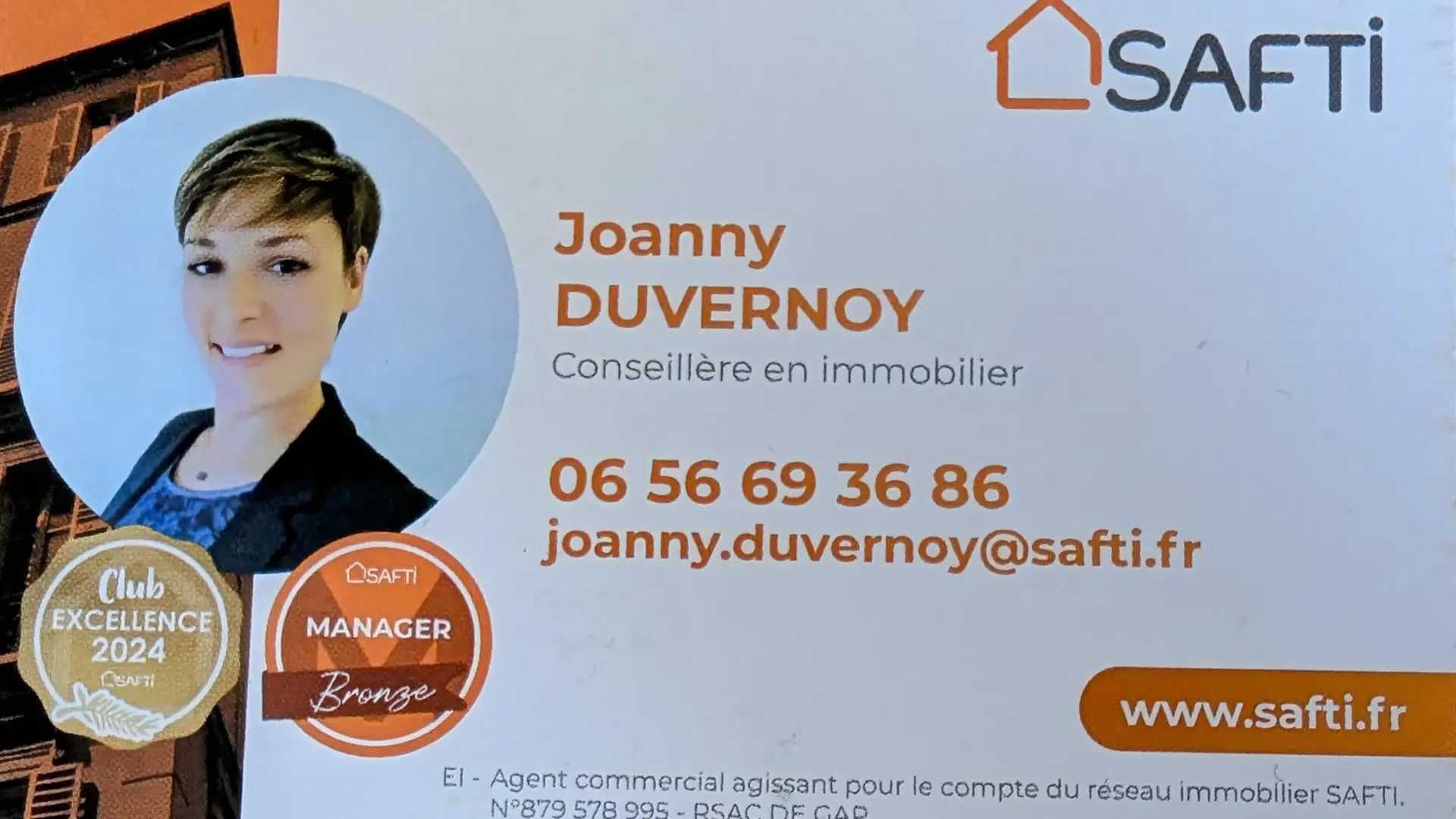 SAFTI Immobilier - Joanny Duvernoy Conseillère Indépendante en Immobilier_Orcières