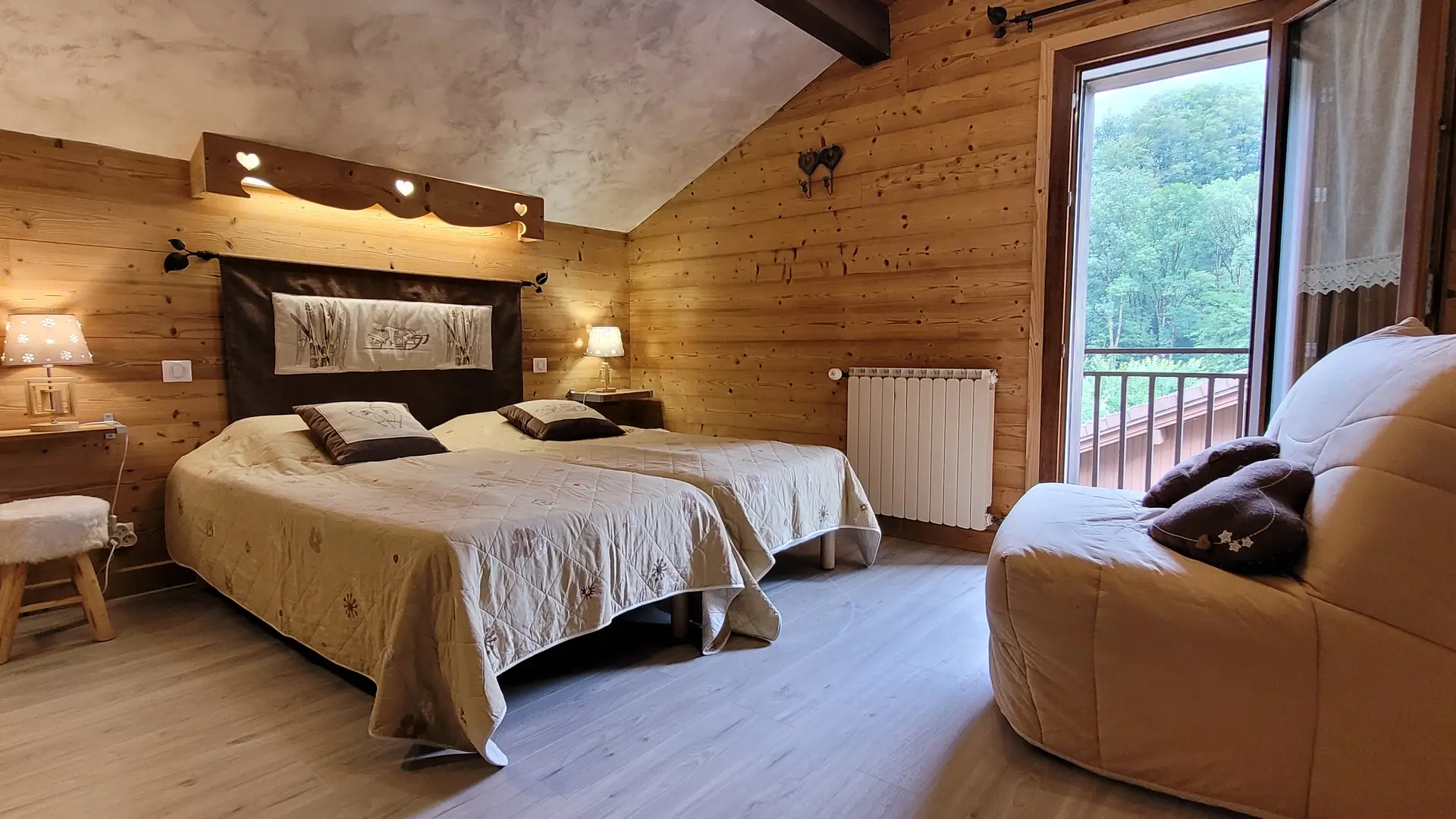 Chambre 2, 2 lits 90