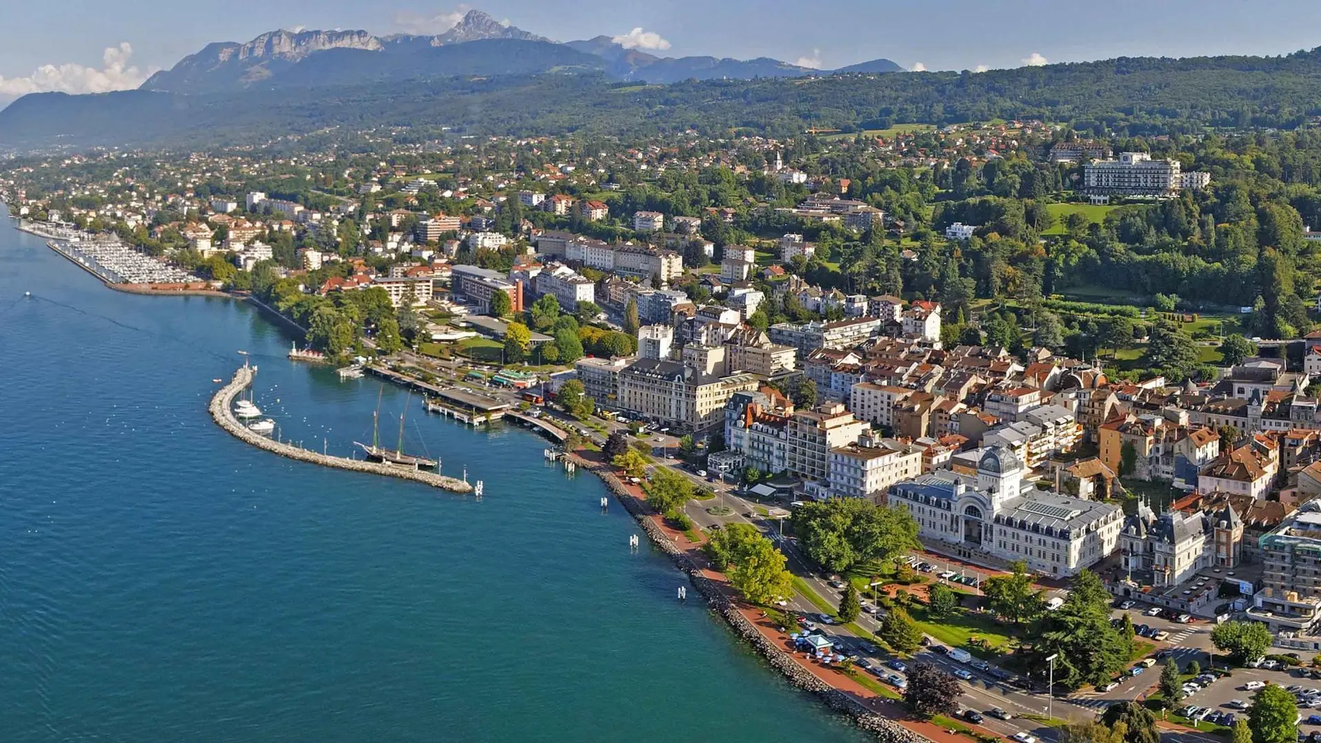 Evian vu du ciel