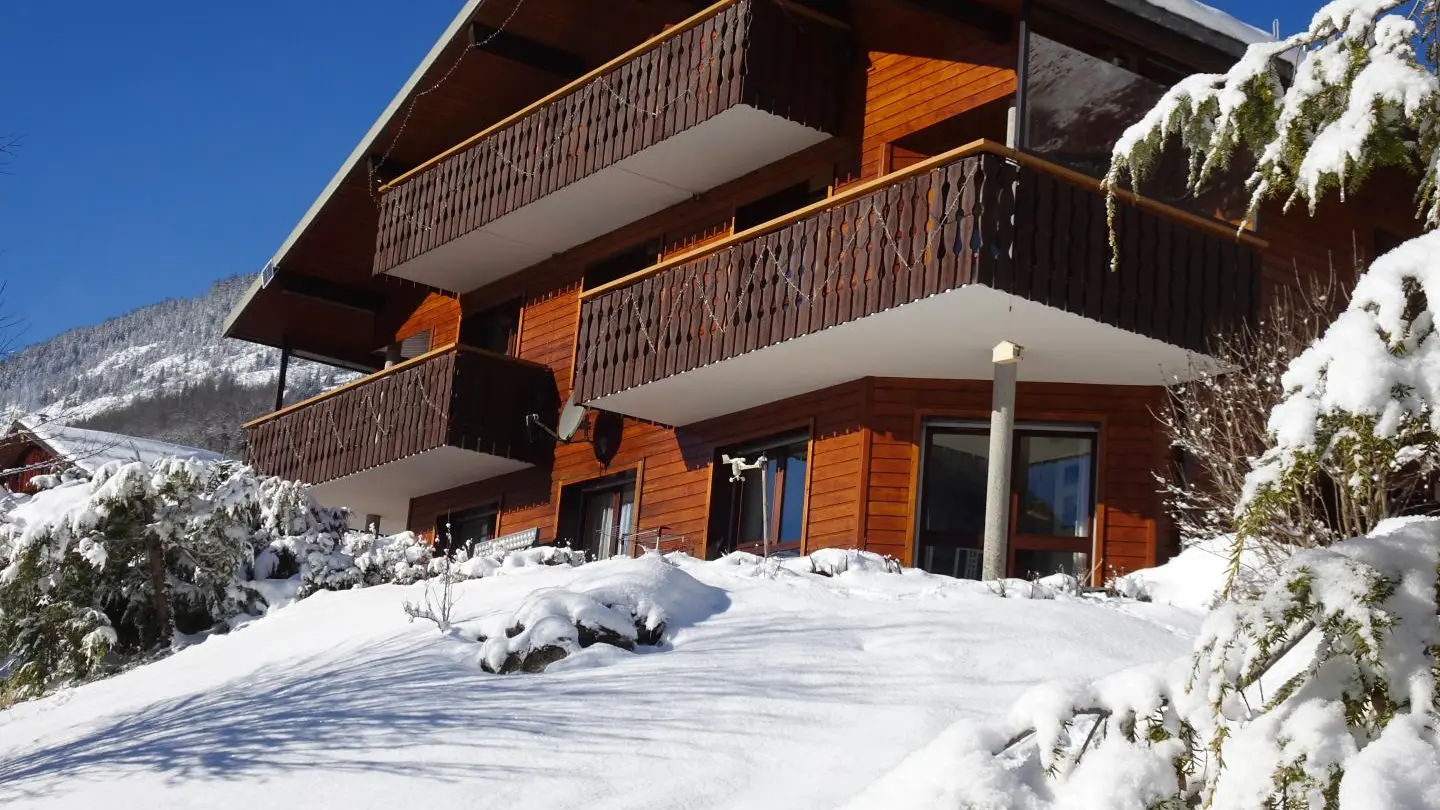 gîte chamois 
balcon en bas à gauche