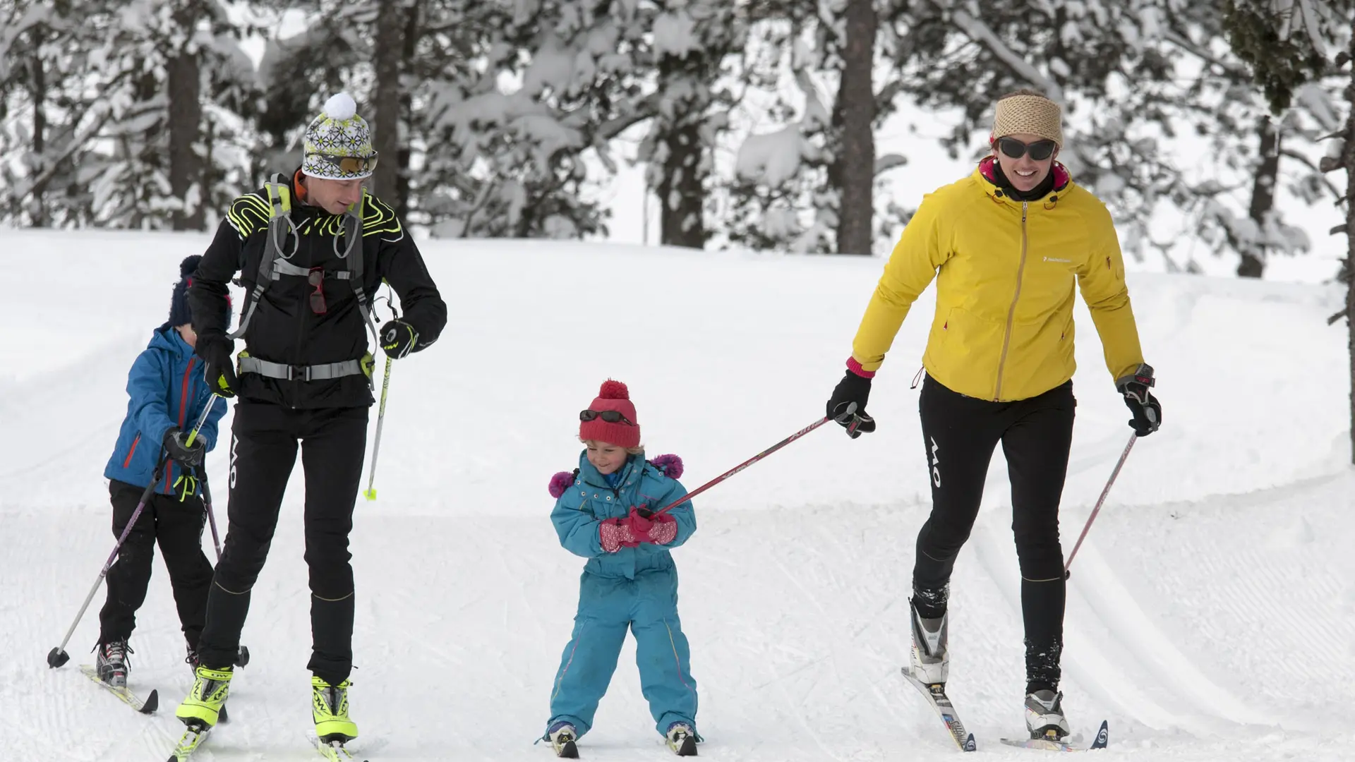 ski de fond en famille