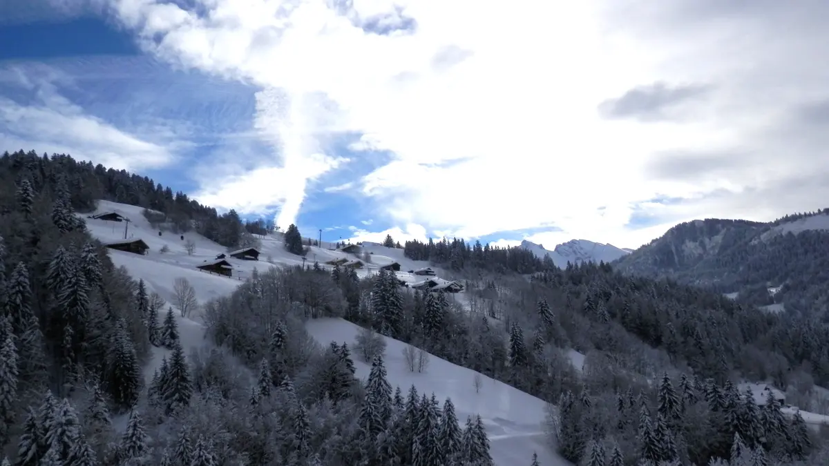 Vue extérieure hiver/ Winter outside view- Le Bois du Vernay- Le Grand-Bornand