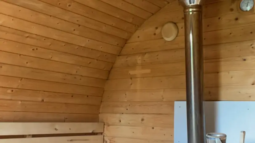 sauna au feu de bois