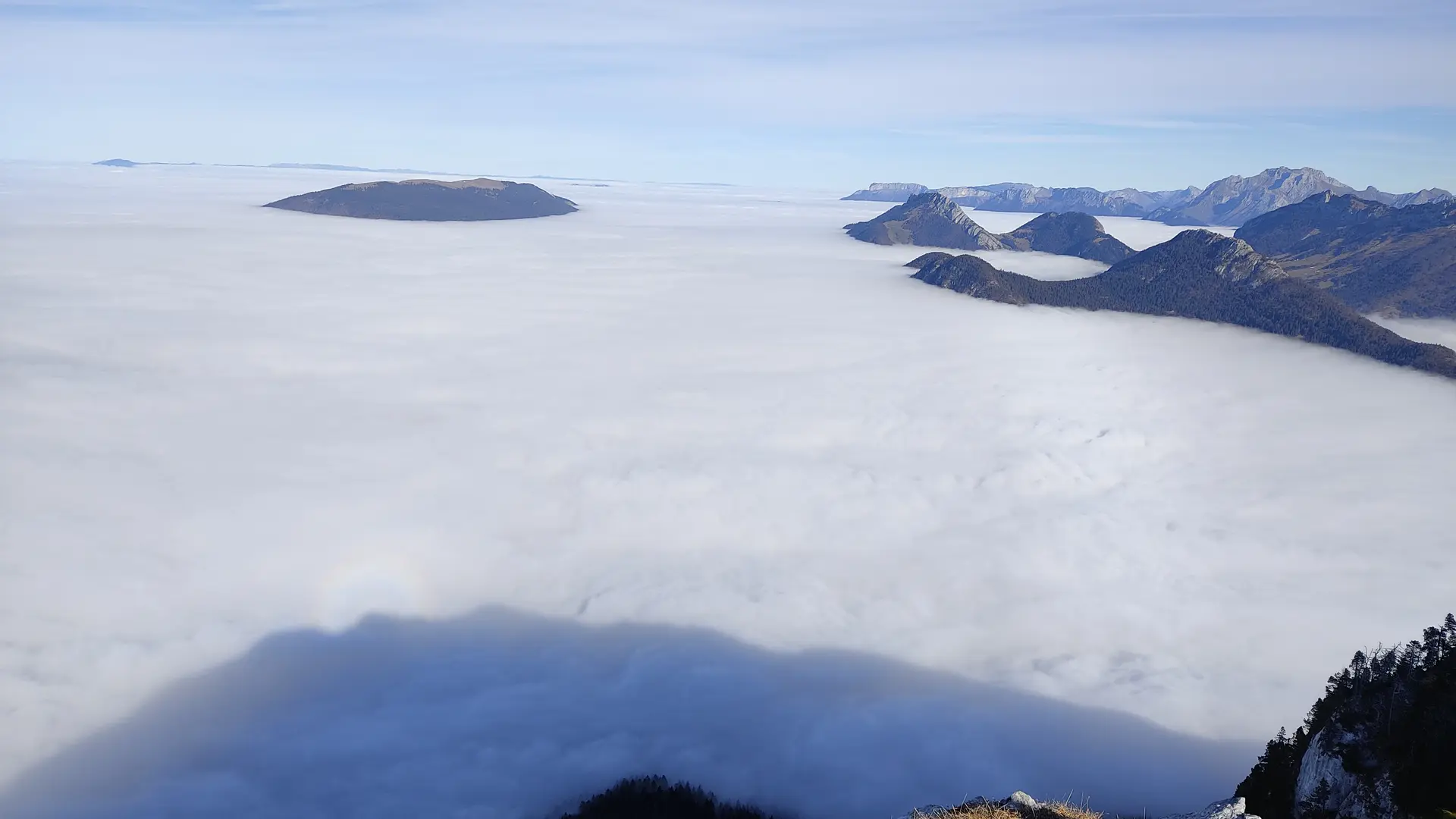 Mer de nuages depuis Rossanaz