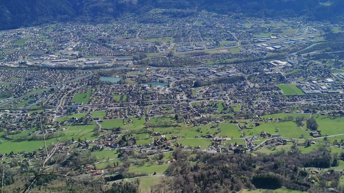 Vue sur la vallée de l'Arve