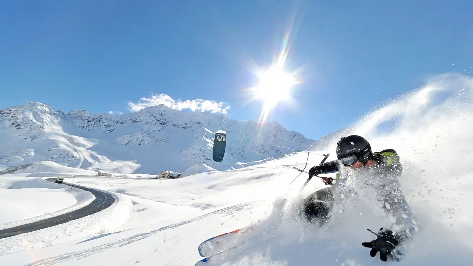 Kite au Col du Lautaret