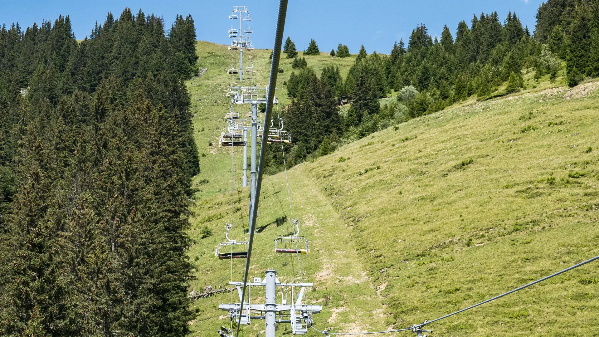 Montée en télésiège du Morclan