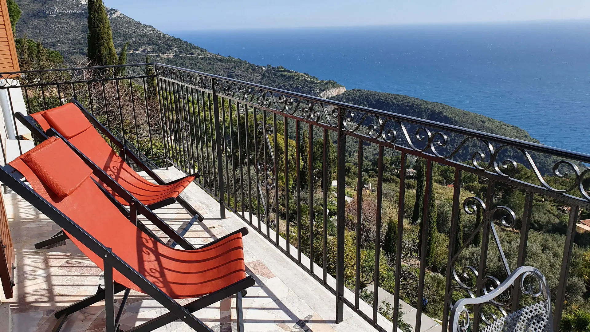 Détente vue mer et jardin