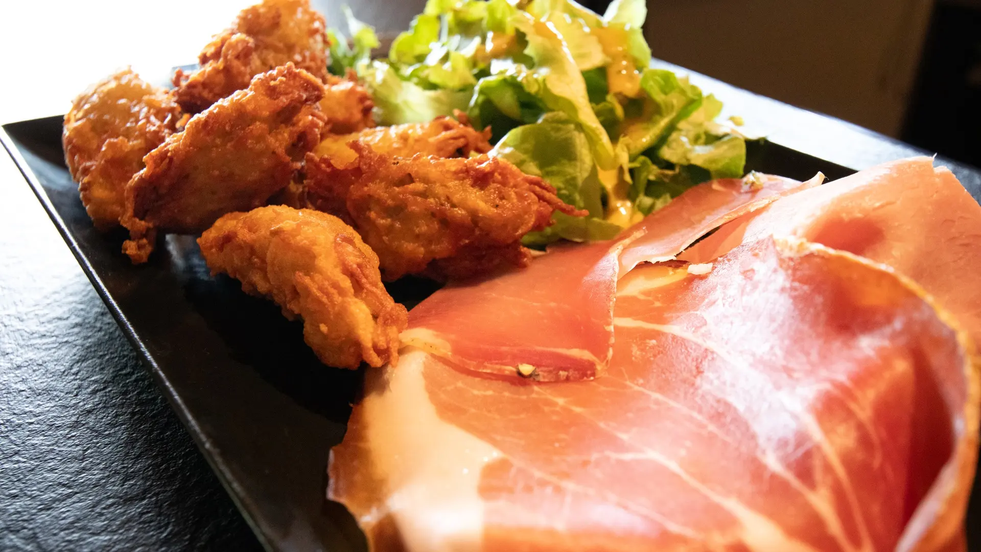 Menu Beignets de pomme de terre