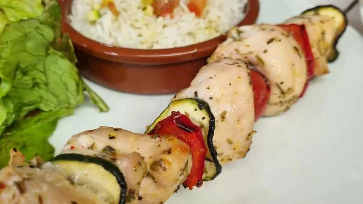 Brochette marinée