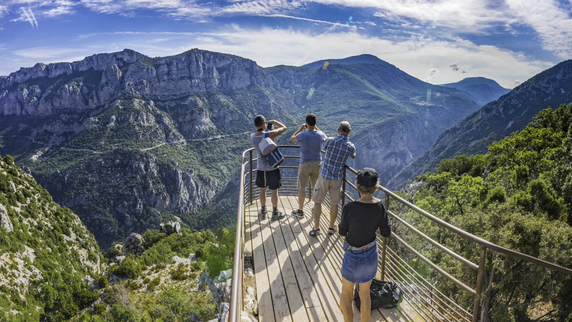 Vue sur le belvédère