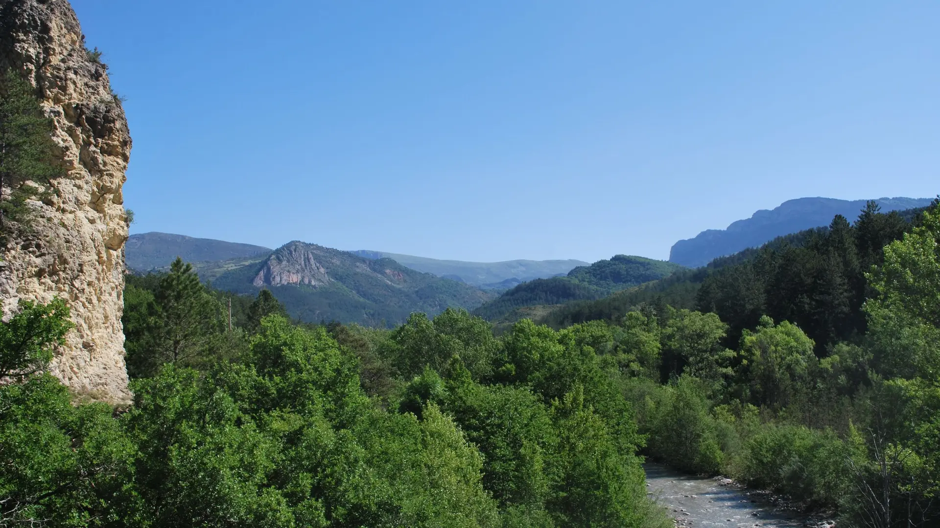 Belle vue dégagée depuis le Vanson