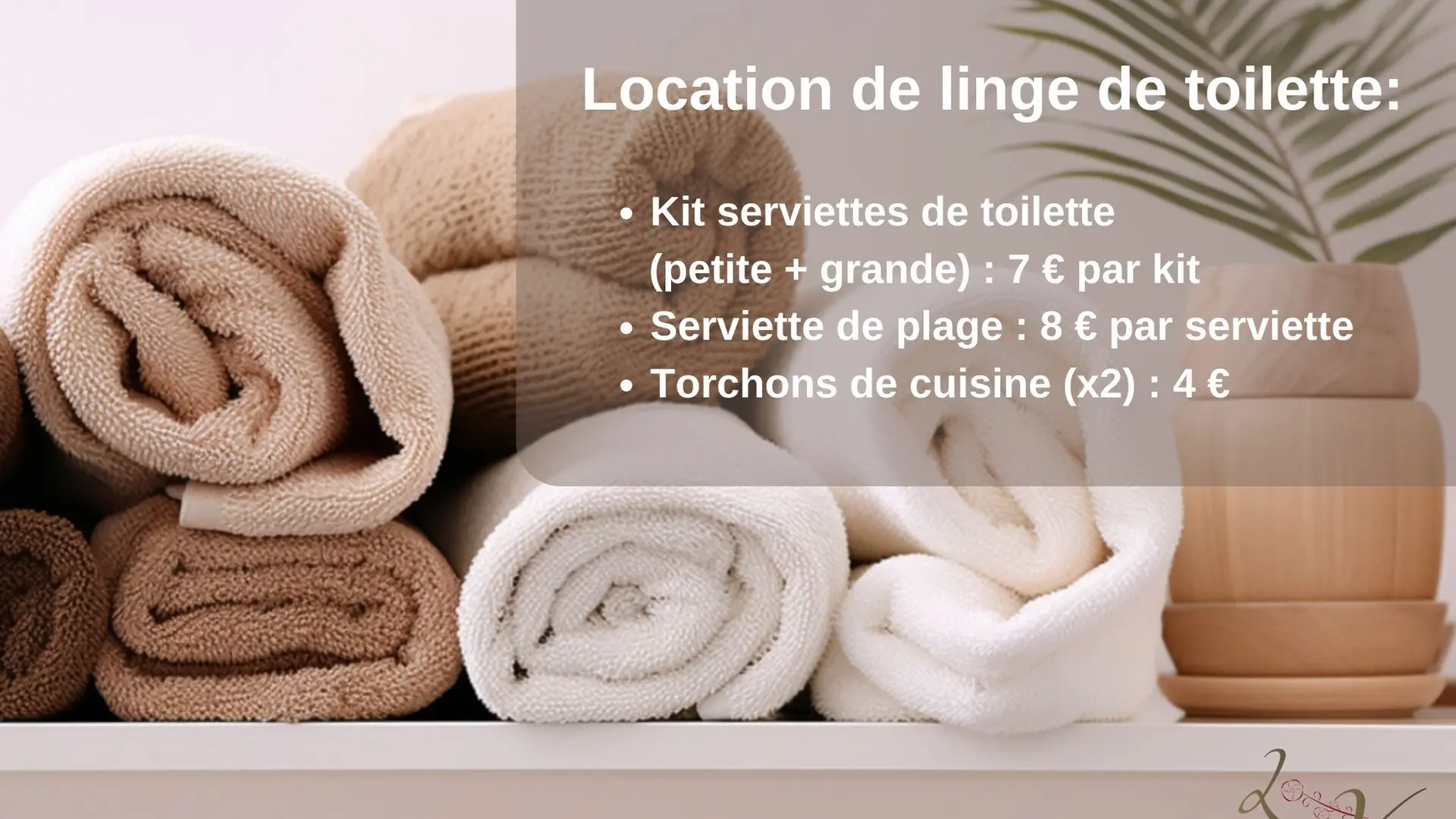 Location serviettes