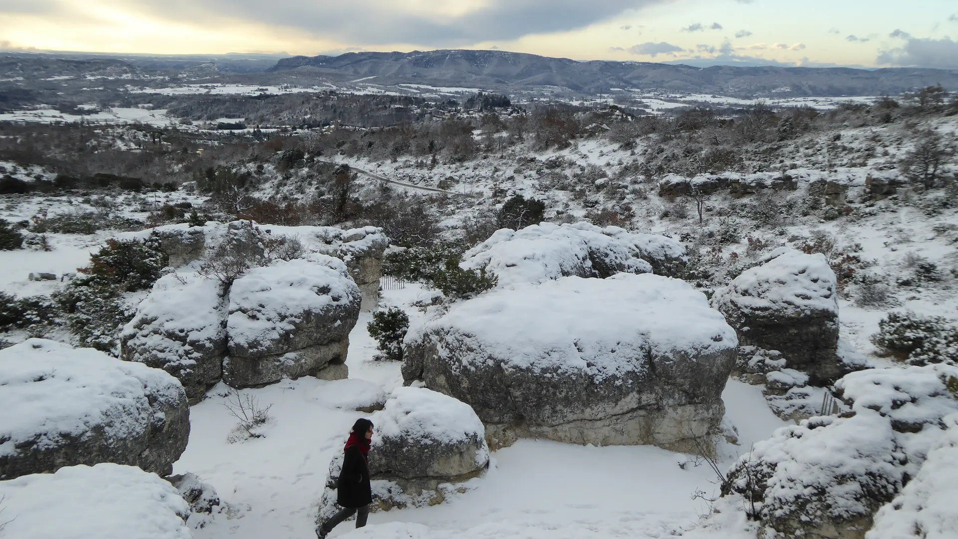 Les Mourres sous la neige