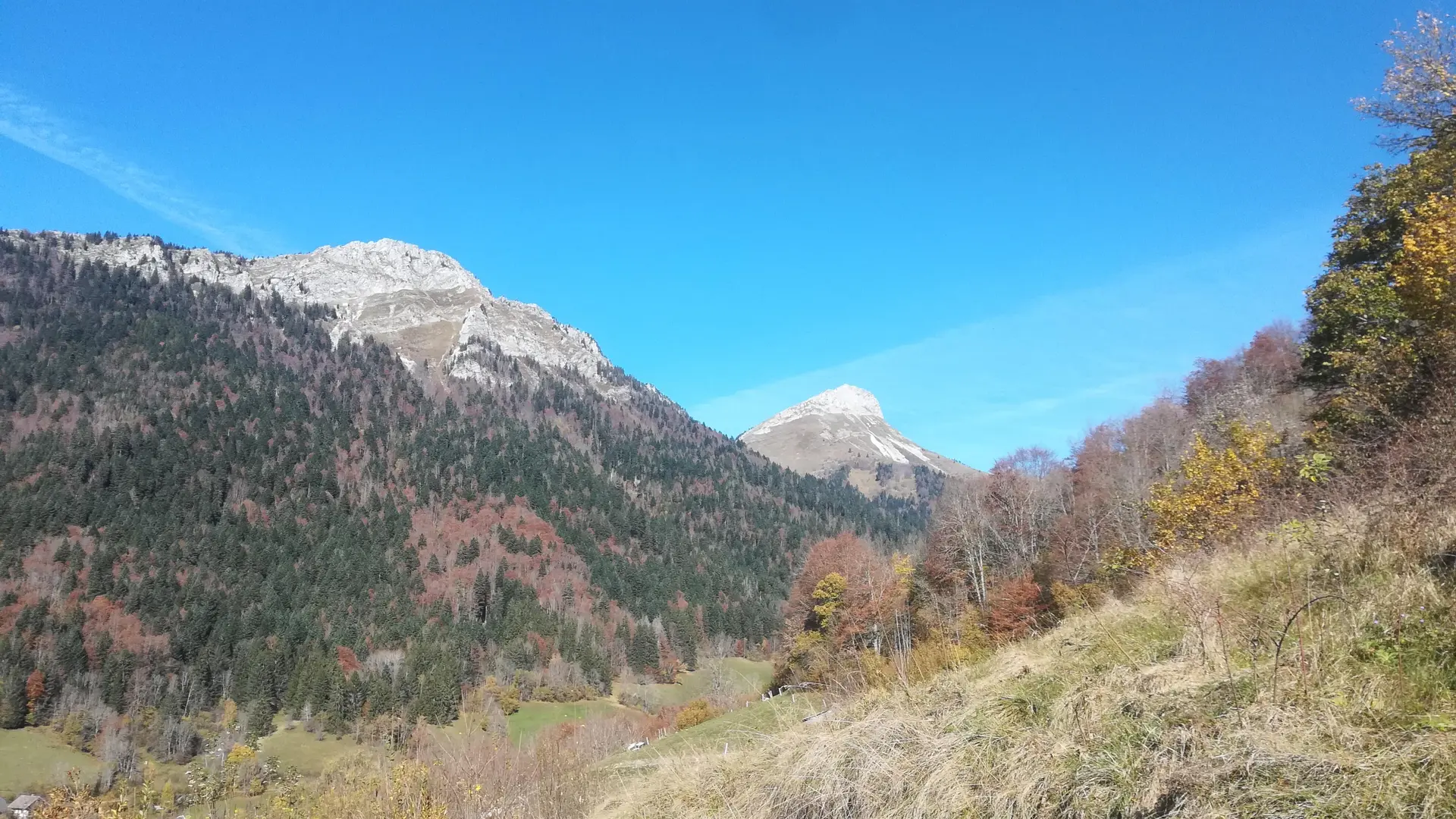 Vue sur les montagnes