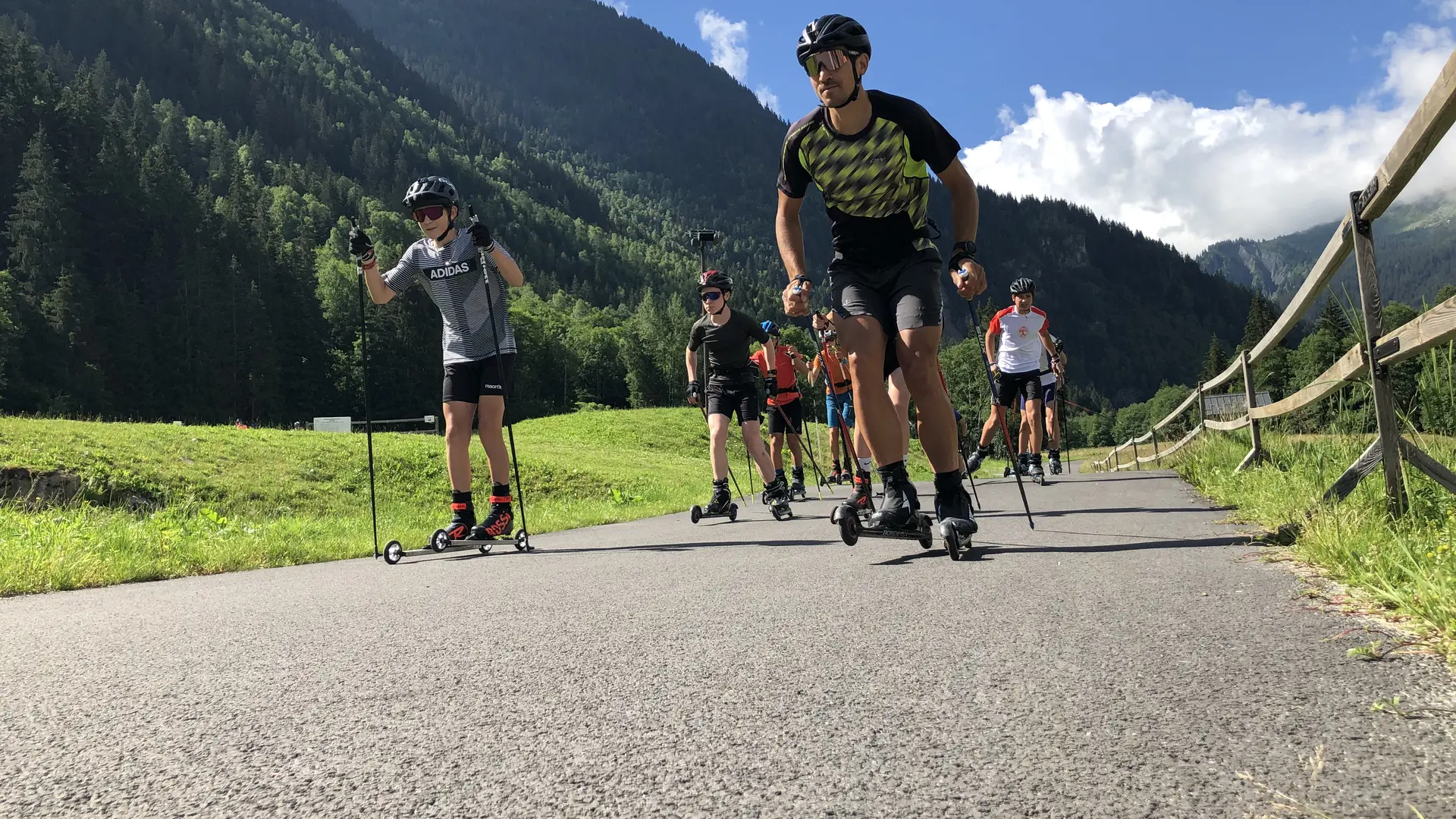 Ski roue avec Alpinum aux Contamines Montjoie